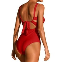 Skromni kupaći kostimi za žene jednodijelni kupaći odijelo Ležerne prilike Red XL