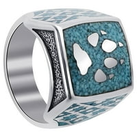 Gem avenue muške sterling srebrne vukove šape sa dizajnerskim prstenom veličine 12,5