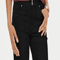 Style & Co Ženska dva gumba traper kratke hlače Crna veličina 4