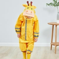 Djeca za višekratnu upotrebu za studentske dječake i dječje kišne odjeće Vodootporni - žuti s, kao što