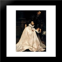 Julian Romero de las Azanas i njegov zaštitnik St. Julian Framed Art Print El Greco