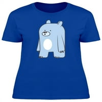 Slatka siva crtana medvjeda doodle majica - majica - kommija, ženski medij