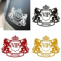 Walbest Car naljepnica - dvostruki lav kruni VIP pismo motocikl Auto ukras Reflection naljepnica za naljepnicu za univerzalni automobil SUV