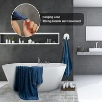 Jessy Početna Mornarica Plava ručnik za kupanje od 8, prevelizirani ručnici za kupanje, ručnici, ručnici za umivaonik - GSM mekani ručnik