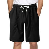 Sivi golf kratke hlače muškarci muški sportski kratke hlače prugasta jogging dna ljetna trening pantalone