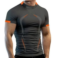 Majice za vježbanje za muškarce Prozračna sportska majica u tijesnim majicama kratkih rukava majica
