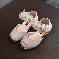 Vučena haljina za bebe Girls Rhinestone Flower Cipele niske potpetice Flower Wedding Party Haljina pumpe