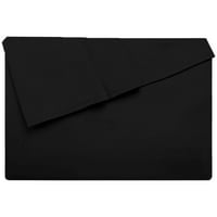 LiveComfort crni twin ravni lim, luksuzni i mekani nit Kvalitetni posteljini crne listove