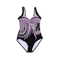 FZM Women Ljeto Backlex Backeless Print With Beachward Sijamski kupaći kostim bikini set