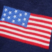 Američka zastava Kućni kostim zimski topli džemper modna božićna odjeća za psić štenad