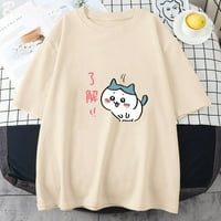 Jhpkjchiikawa majica Kawaii Crtani grafički tisak Tee-majica MENS pamučne ljetne majice kratki