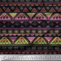 Soimoi pamuk poplin tkaninski aztec geometrijske tkanine otisci na dvorištu široko