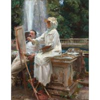 John Singer Sargent crni ukrašeni drv ugrađen dvostruki matted muzej umjetnički print pod nazivom -