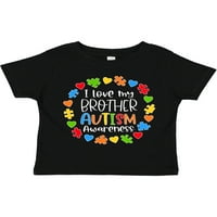 Inktastic Volim moj brat AUTIZAM Svjesnost poklona mališana majica za djecu ili majicu Toddler