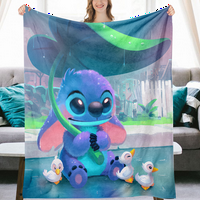 Lilo & Stitch pokrivač Šareni kauč pokrivač lagana za krevet na razvlačenje dnevni boravak