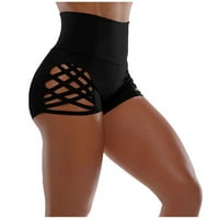 Skpblutn modni casual sportski trenerci Solid joge zavoj ženske kratke hlače za struk visoke boje hlače