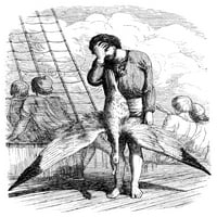 Coleridge: Mariner. R rime drevnog marinera. ' Graviranje drveta iz izdanju 19. stoljeća. Poster Print
