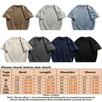 Capreze muns majice Majica kratkih rukava Solidna boja Ljetni vrhovi Moda Basic Tee Crew CACT pulover