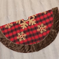 Ayyufe suknje snježne pahuljice plaćene uzorak otporne na suza otporne na tkanine božićne drvce ukrasi