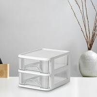 Kutija za skladištenje radne površine, prozirni mali stol za ladicu, plastična mini kutija za odlaganje,