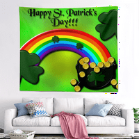 Dan svetog Patrika Tapiserija Zelena štampana zida viseći pozadina za spavaću sobu Dormitory St. Patrickov