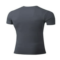 Haite Muškarci Sport majica Baselayer Kompresijske košulje Kratki rukav Ljetni vrhovi Fitness Majica