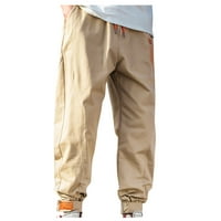Sngxgn muns modne teretne hlače Redovne i velike muške teretne hlače, kaki, veličine 2xl