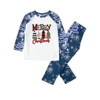 Božićne pidžame za obitelj Dqueduo božićni roditelj-dijete set plairana kućna odjeća pidžamas dvodijelni