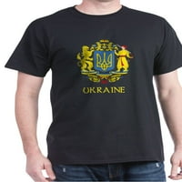 Cafepress - Ukrajinski grb zarmarke tamna majica - pamučna majica
