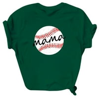 Ženske košulje za bejzbol odmrežene majice Ležerne prilike Comfy Funny Print Reserow Comfy Novelty Print majica