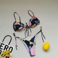 Ženski kopljici za čišćenje bikinija za žene kupaći kupaći kostim Summer Beach Outfit Sexy cvjetni ispis