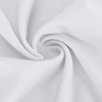Voncos Ženske haljine - Čvrsta dlaka kratkih rukava s kratkim rukavima jedna ramena haljina bijela 12