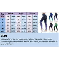Workout Print Struk hlače Visoke gamaše Tummy Yoga Hlače Kontrolirajte ženske vježbe hlače Žene Yoga