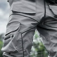 Mrat pune dužine pantalone Radne pantalone muškarci novi casual džepni kombinezoni labavi ravni noge
