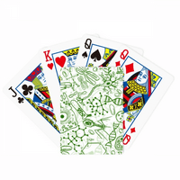 Green mikroskopske ćelije Struktura Biološki poker igrati čarobnu karticu za zabavnu ploču