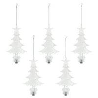 Star Božićno stablo Oblik LED DECORACIJE Mini sjajni privjesci