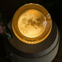 Drvena glazba Bo Moon Style Svjetlosni rotirajući 3D kristalno noćno svjetlo Glazbeni bo za djecu Dječji