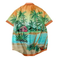 Havajska majica za muškarce, unise ljetni plaža casual majica s kratkim rukavima, tiskana odjeća za