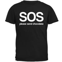 Pošaljite čokoladu mens majica crni lg
