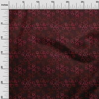 Onuone pamuk poplin crvena tkanina Geometrijska haljina materijala materijala tkanina od dvorišta široko