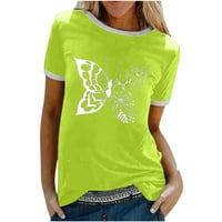 GAECUW Thirts majice za žene Bluze s kratkim rukavima T / košulje s pulover majice Grafički tisak vrhova