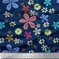 Soimoi pamučna voil tkanina cvjetna umjetnička tkanina otisci sa dvorištem širom