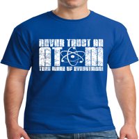Nikada ne vjerujte atom majica smiješne poklone majice Vintage Royal Blue