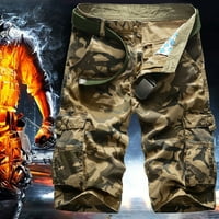 Muškarci Teretne kratke hlače Ljeto Tanke labave više džepove Casuflage Cropped Hlače za kamenje Ribolovna