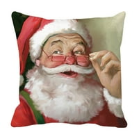 Jastuci i klirens futrole Merry Božićni akvarel Bijela brada Stari mačka šifriranje breskve kože kućni ukras kauč jastučni jastuk