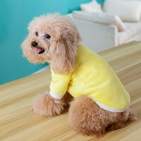 Pas mački džemper, modni casual slatki cvjetni dekor mekani kožni ugodan plišani zimski topli vjetroottni kaput kostim za kućne ljubimce za štene s malim srednjim velikim psećim dnevnim nošenjem