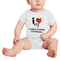 Srce Moj kamerunijski baki kameron voli zastavu novorođenčad romper baby bodi