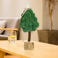Kiskick Fino izrada Desktop božićno drvce: bez mirisa Božićni stil Mekani dodir Ručno izrađeni ukras prijenosni 3D Xmas Decre Declu Decor za Božić