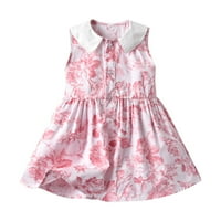 PIMFYLM lijepe vrtne haljine mališane djevojčice ljetna kaiša na plaži za sunčanje ružičasta 3- godina