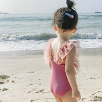 Girge Girls Plus size Girl kupaći kupaći kostimi Dječji kupaći kostimi za kupalište Bikini Biser Plaža Kupanje Ruffled Girls kupaći kostimi, veličine 4-5 godina